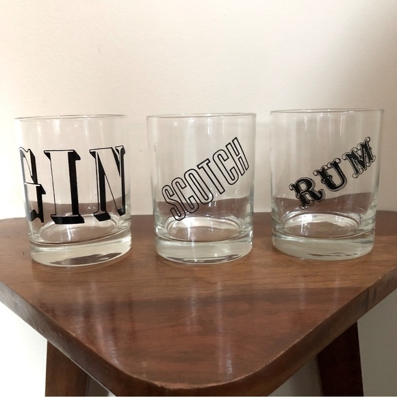 VINTAGE lowball liquor glasses - Picture 2 of 6